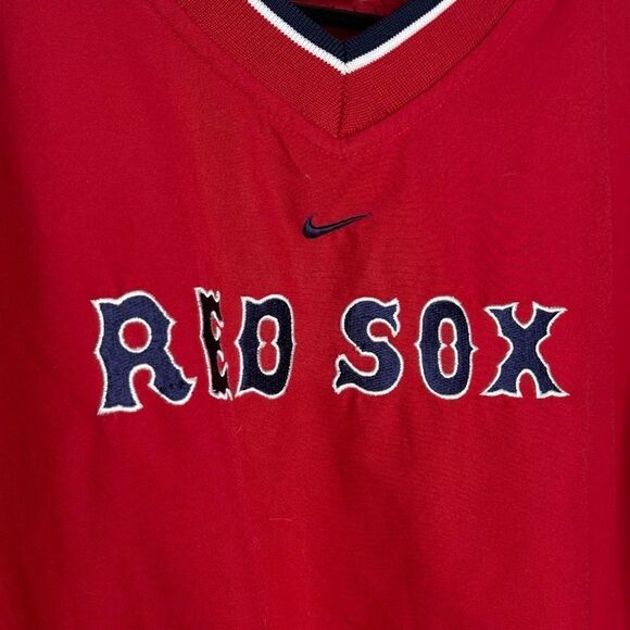 Y2K Nike Center Swoosh Windbreaker Pullover Womens Small - Picture 3 of 5